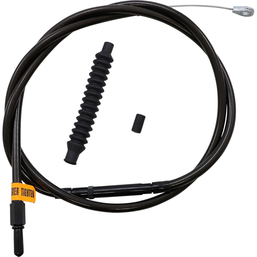 Cable trenzado de embrague Midnight — 178 cm, 89 mm recorrido, para manillares 12"–14" Ape Hanger