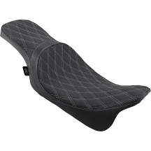 Predator 2-Up Seat — 30-1/2" overall, 10-1/2" driver width, Black/Silver