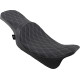 Predator 2-Up Seat — 30-1/2" overall, 10-1/2" driver width, Black/Silver