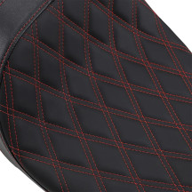 Predator 2-Up Seat — 77.5 cm overall length (30-1/2") , Black, Red