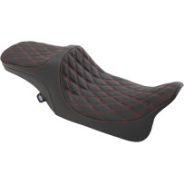 Predator III 2-Up Seat — Black, 78 cm overall, Fits '99-'07 FLHR/FLHX