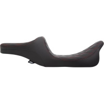 Predator III 2-Up Seat — Black, 78 cm overall, Fits '99-'07 FLHR/FLHX