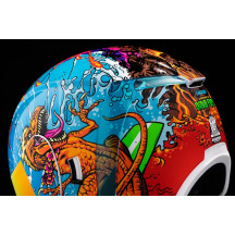 Airform™ Dino Fury Helmet — L, Polycarbonate shell, Blue gloss