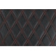 Asiento Predator III de alcance extendido — 78 cm (30-3/4") largo total, compatible con '97-'07 FLT/FLHT/FLR, Negro, Rojo