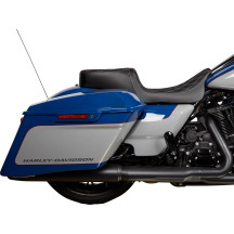 Performance Predator 2-Up Seat — 76 cm (30"), driver width 30 cm (11-3/4"), rear width 23 cm (9"), Black, Silver