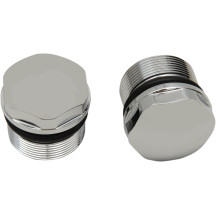 Chrome Fork Tube Plugs and Caps — 39.00 mm (1.54")
