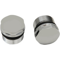 Chrome Fork Tube Plugs and Caps — 39.00 mm (1.54")