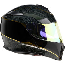 Solaris 2.0 Notorious Modular Helmet — 2XL, Black/Gold