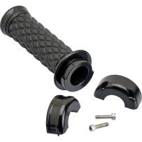 Alumicore Grips — 25.4 mm (1") handlebar diameter, 12.7 cm (5") length, Black