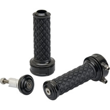 Alumicore Grips — 25.4 mm (1") handlebar diameter, 12.7 cm (5") length, Black