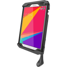 Tab-Lock™ Spring Loaded Holder — Fits large devices, AMPS hole mount, Black