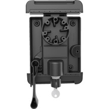 Tab-Lock™ Spring Loaded Holder — Fits large devices, AMPS hole mount, Black