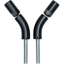 Mirror Stem Extenders — 3 in extension, Black, fits H-D round steel stem (excl. Street, LiveWire, Pan America)