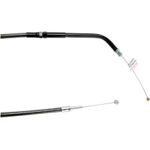 Black Pearl™ Braided Throttle/Idle Cable — 31-7/8" housing, 5" travel, Throttle, Black