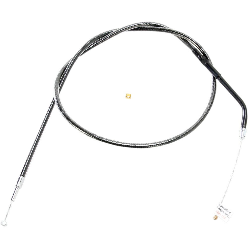 Black Pearl™ Braided Throttle/Idle Cable — 36" housing, 5" travel, Throttle, Black
