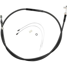 High-Efficiency Black Pearl™ Clutch Cable — Black, polished, 195 cm housing, 79 mm travel, 80 cm adjuster