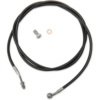 Black Vinyl Clutch Cable — Ape Hanger, 45.5–51 cm (18"–20")