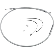 High-Efficiency Braided Sterling Chromite II® Clutch Cable — 205 cm (80-11/16"), 79 mm (3-1/8"), Chrome