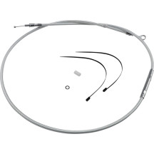 High-Efficiency Braided Sterling Chromite II® Clutch Cable — Housing 207.5 cm (81-11/16"), travel 79 mm (3-1/8"), Chrome