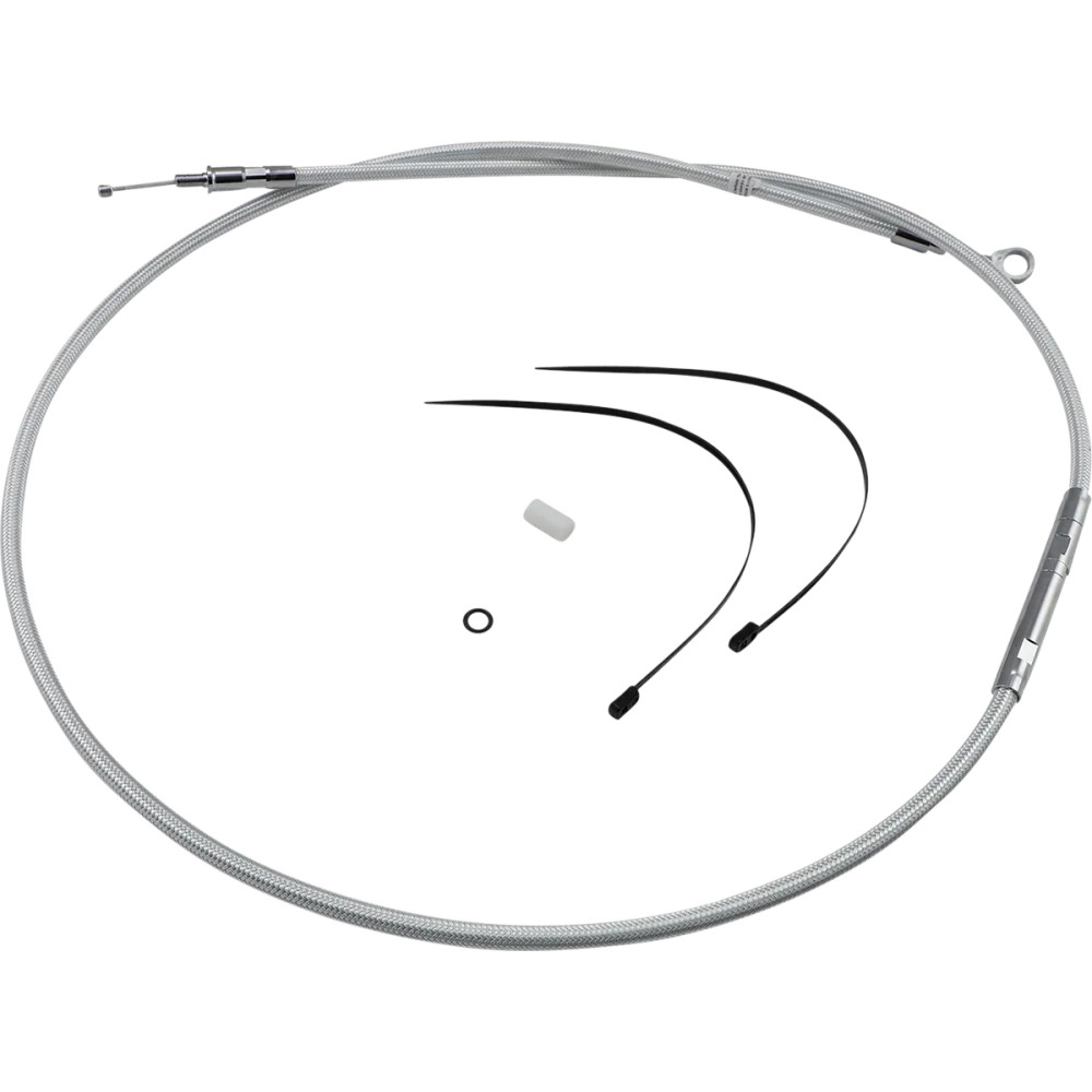High-Efficiency Braided Sterling Chromite II® Clutch Cable — Housing 207.5 cm (81-11/16"), travel 79 mm (3-1/8"), Chrome