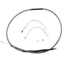 High-Efficiency Polished Karbonfibr Clutch Cable — 169.5 cm housing, 79 mm travel