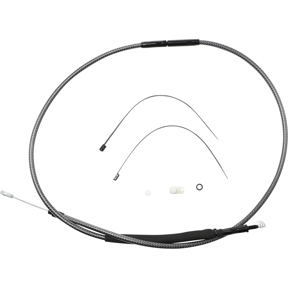 High-Efficiency Polished Karbonfibr Clutch Cable — 169.5 cm housing, 79 mm travel