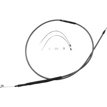 High-Efficiency Polished KARBONFIBR Clutch Cable — Housing 200 cm (78-11/16") , Travel 79 mm (3-1/8")