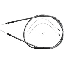 High-Efficiency Polished KARBONFIBR Clutch Cable — 174.5 cm housing, 71 mm travel