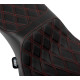 Performance Predator 2-Up Seat with Extended Reach — 75 cm (29-1/2\") length, 30.5 cm (12\") driver width, Black/Red