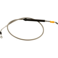 Cable de embrague trenzado de acero inoxidable — Ajuste para Ape Hanger, plateado pulido