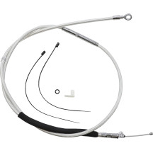 High-Efficiency Braided Sterling Chromite II® Clutch Cable — Housing 172 cm (67-11/16"), Travel 89 mm (3-1/2"), Adjuster 64.5 cm