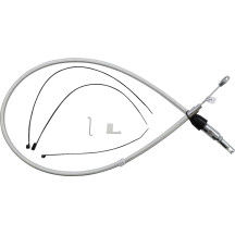 Sterling Chromite II® Quick Connect Upper Clutch Cable — 36 in overall length, 59 mm travel, Chrome