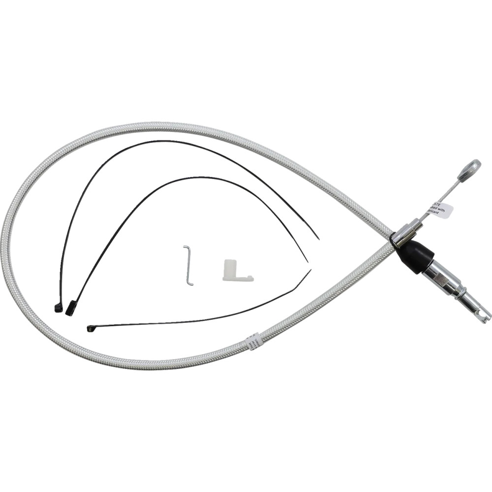 Sterling Chromite II® Quick Connect Upper Clutch Cable — 36 in overall length, 59 mm travel, Chrome