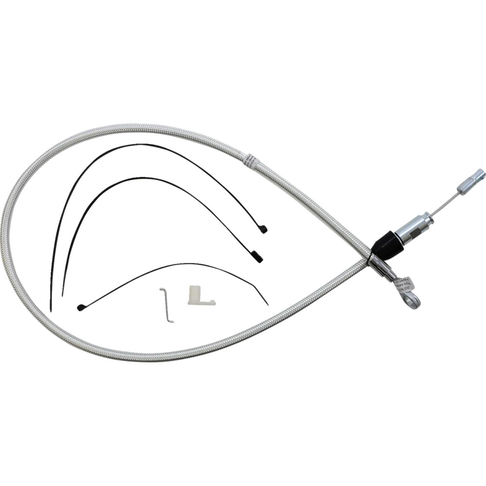 Sterling Chromite II® Quick Connect Upper Clutch Cable — 38" overall length, 59 mm travel, Chrome