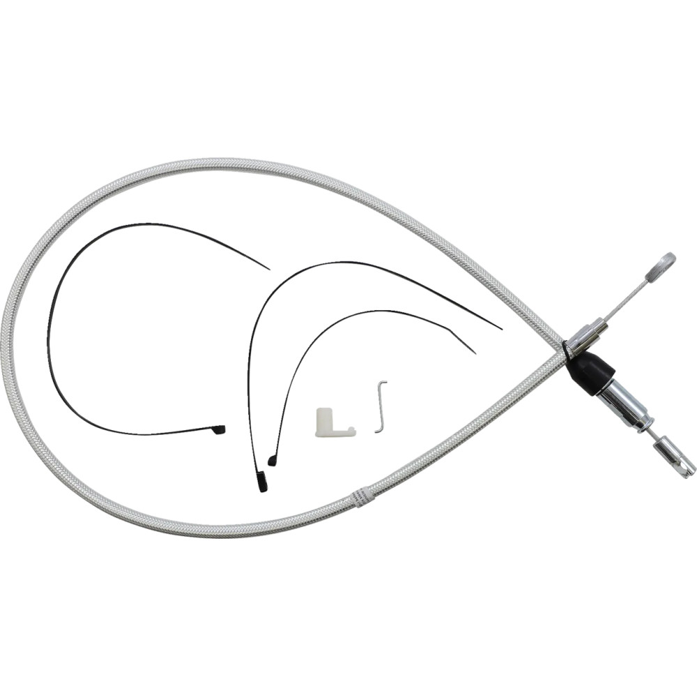 Sterling Chromite II® Quick Connect Upper Clutch Cable — 40" (101.5 cm), 59 mm travel, Chrome