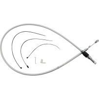 Sterling Chromite II® Quick Connect Upper Clutch Cable — 44" (112 cm), 59 mm (2-5/16") travel, Chrome