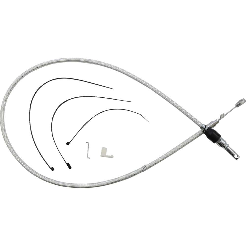 Sterling Chromite II® Quick Connect Upper Clutch Cable — 44" (112 cm), 59 mm (2-5/16") travel, Chrome