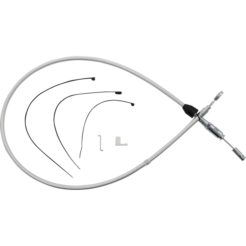 Sterling Chromite II® Quick Connect Upper Clutch Cable — 45" overall, 59 mm travel, Chrome