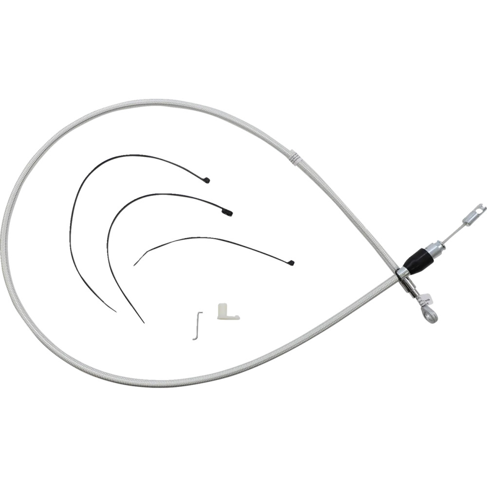 Sterling Chromite II® Quick Connect Upper Clutch Cable — 132 cm (52"), 59 mm (2-5/16"), Chrome