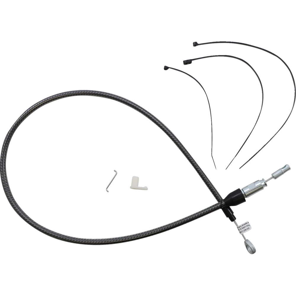 KARBONFIBR Quick Connect Upper Clutch Cable — 96.5 cm (38 in), 59 mm travel, Silver