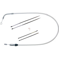 Sterling Chromite II® Quick Connect Upper Clutch Cable — 104 cm (41 in), 59 mm travel, Chrome