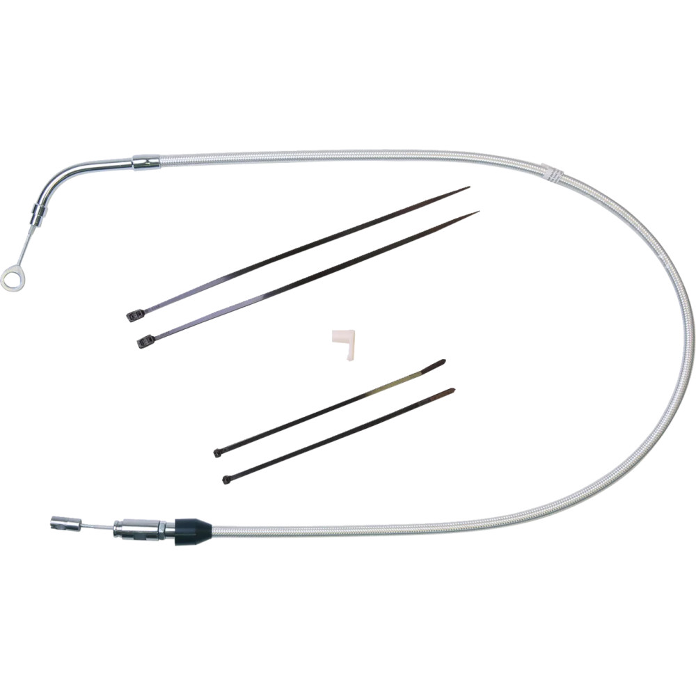 Sterling Chromite II® Quick Connect Upper Clutch Cable — 49 in (124.5 cm), 59 mm travel, Chrome