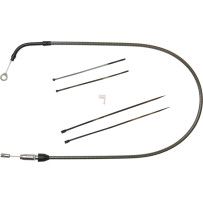 KARBONFIBR Quick Connect Upper Clutch Cable — 45" length, 59 mm travel, Silver