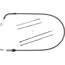 KARBONFIBR Quick Connect Upper Clutch Cable — 47 in overall, 59 mm travel, Silver