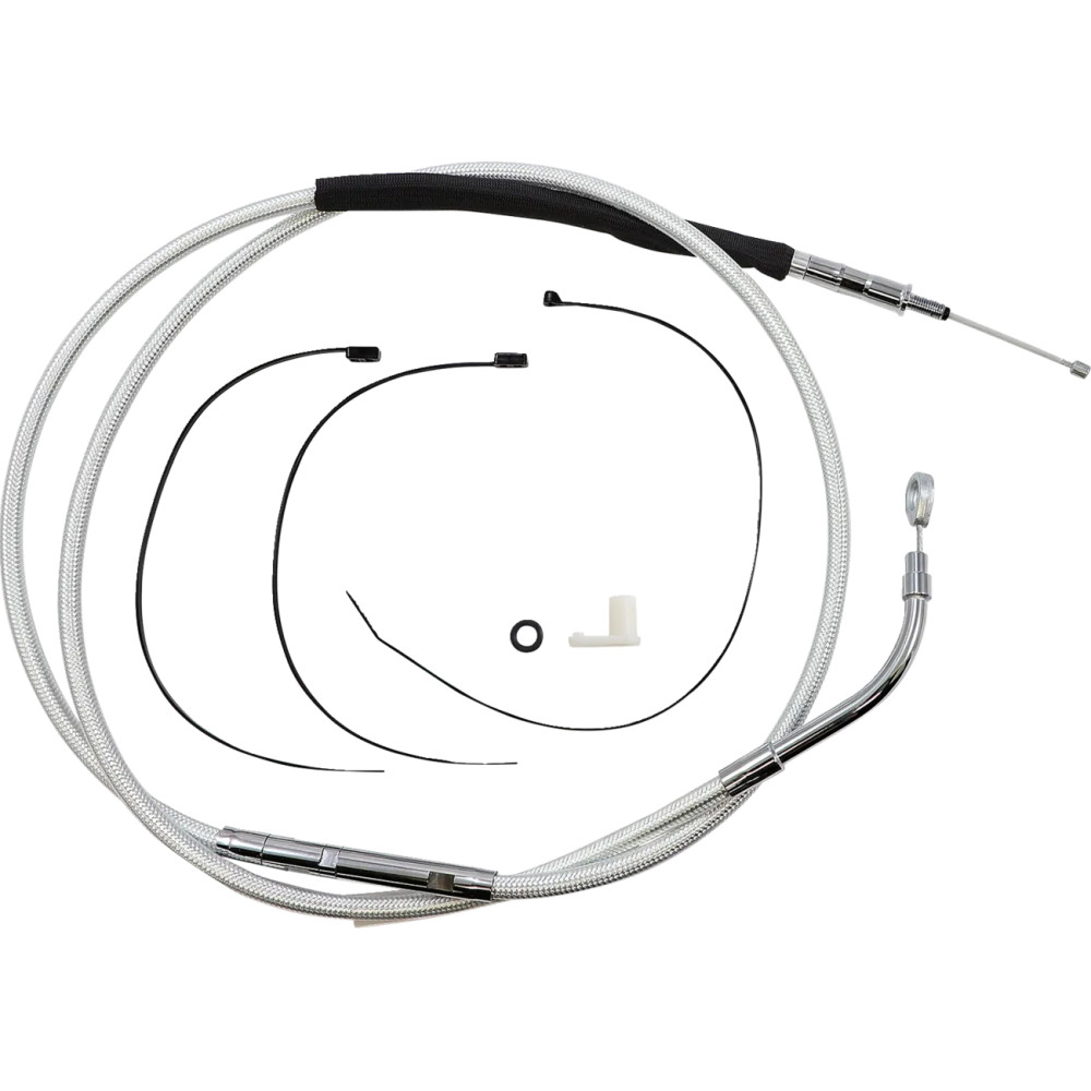 High-Efficiency Braided Sterling Chromite II® Clutch Cable — Housing length 177 cm (69-3/4"), Travel 89 mm (3-1/2")