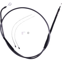 High-Efficiency Black Pearl™ Clutch Cable — 65-3/4 in housing, 3-1/2 in travel, Black