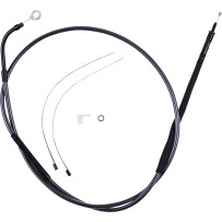 High-Efficiency Black Pearl™ Clutch Cable — 65-3/4 in housing, 3-1/2 in travel, Black