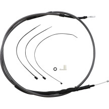 High-Efficiency Black Pearl™ Clutch Cable — 73-3/4 in housing, 89 mm travel, Black polished