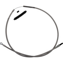 High-Efficiency Stainless Steel Clutch Cable for Harley-Davidson — Standard, Silver