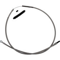 High-Efficiency Stainless Steel Clutch Cable for Harley-Davidson — Standard, Silver